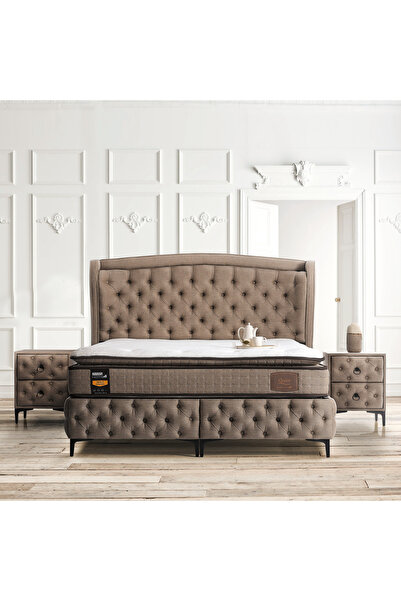 PARSHOME QUEEN Baza Başlık Yatak Set