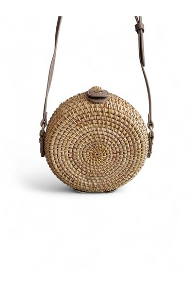 Matmazel жіноча літня маленька кругла плетена сумка 107210410