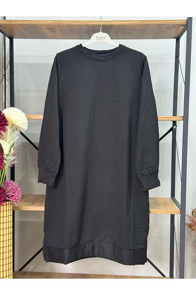 ÖZNE BUTİK Women's Basic Long Tunic with 100% Cotton