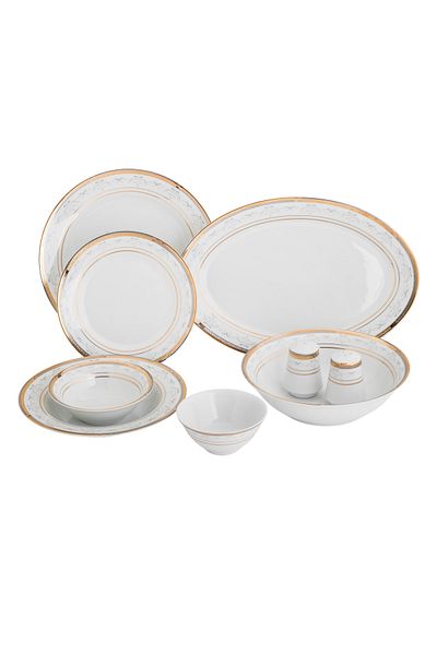 HIC Richvine 32-Piece Porcelain Dinner Set for 6 People