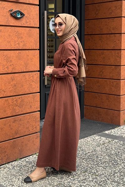 Kayra Top Coat Ka-B25-15007 Brown