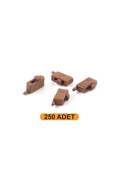 şamreklam Plastic Hinge Brown Color Single (250 Pieces)