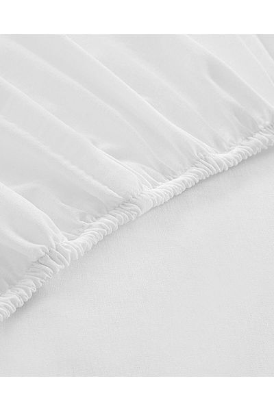 BEYAZTOPTAN Combed Elastic Single Person Bed Sheet (100 X 200)