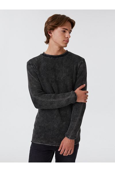 Loft Stylish Sweatshirt with Knitwear Collar