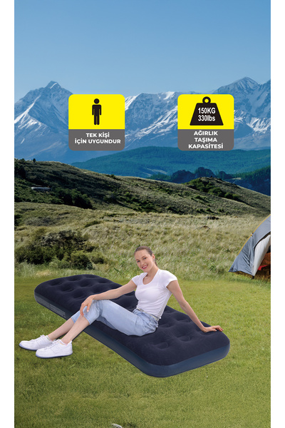 Birlik Oyuncak Terravıta-avenli – 20411 Tek Kişilik Şişme Yatak 191x73x22cm