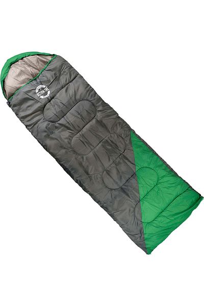 ACTION ONE Sac de dormit impermeabil (190+30) x 75 cm, verde - gri