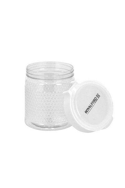 ROYALFORD Crystalia Round Canister Clear/White 800ml
