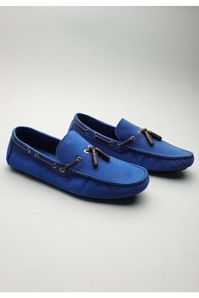 Gondol Loafer clasic pentru bărbați din piele naturală Saks Blue 43 ttx. 601106