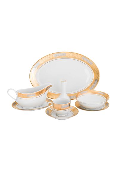 HIC Richvine 28-piece porcelain dessert set for 6 people