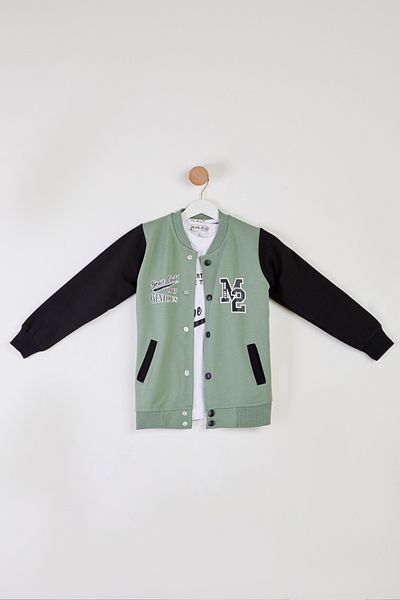 TOFİSA Boy's Mint College Jacket Double Set - 26314