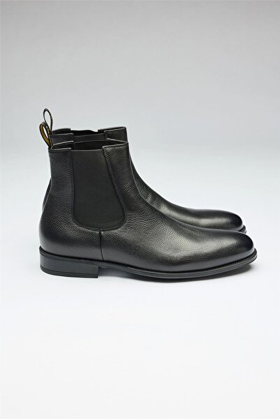 Doucals Siyah Bantlı Deri Bot