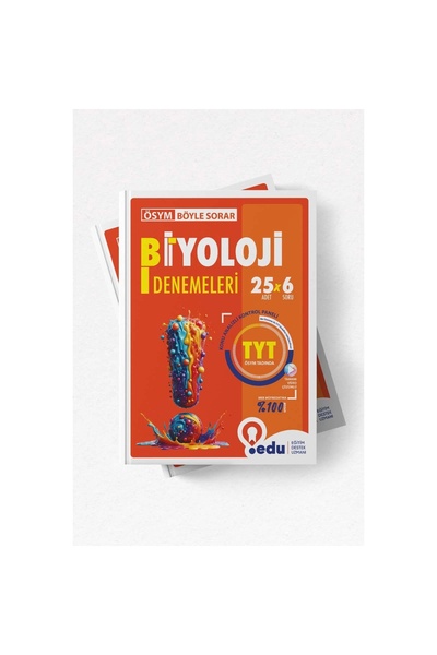 EDU YAYINLARI (EĞİTİM DESTEK UZMANI) Edu Yayınları ÖSYM Böyle Sorar TYT Biyol...