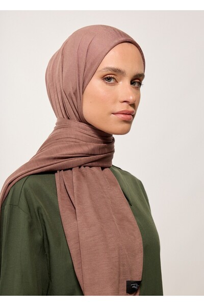 RABIAZ Χιτζάμπ Σάλι-Καφέ Βισκόζη