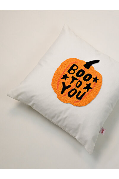 Galia Tasarım Boo to You - Halloween Series Halloween Pumpkin Punch Throw Pillow Cover
