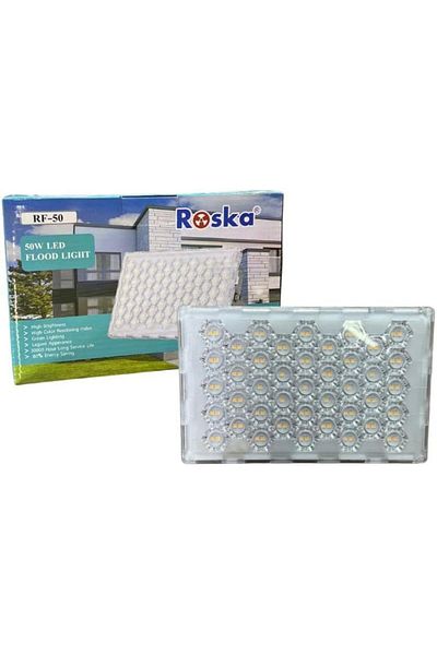 Generic Roska 50W Outdoor Flood Light – Super Bright, IP66 Waterproof Security Light for Yard, Garden