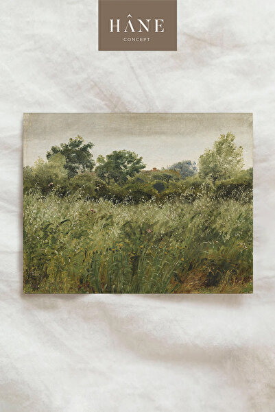 Hane Concept Vintage Çayır Poster, Sanatsal Baskı, Galeri Duvarı, Kır Evi Tar...