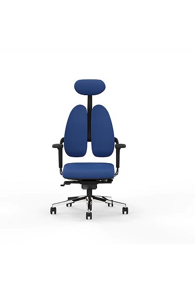 BACK COMFORT Dual Back Office Chair | Ergonomic Support for Neck and Back | Premium Leather