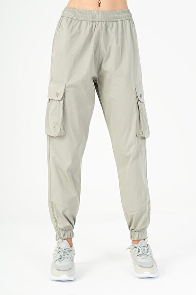 MARATON Comfort Women's Turned-Up Leg Silver Gray Trousers