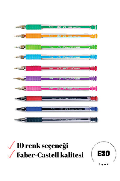 Faber Castell Faber-castell Post-it Uyumlu 1425 İğne Uçlu Dağılmaz Ezoshop Postit için Tükenmez Kalem 1 Adet