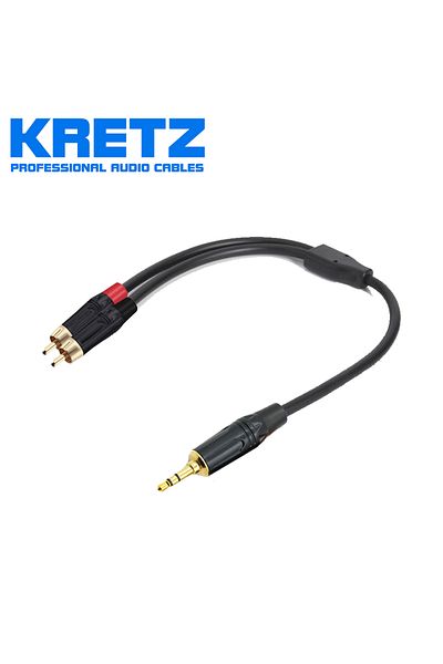 KRETZ Dj Cables 2Rca-3 5mm 3 Meters Orj