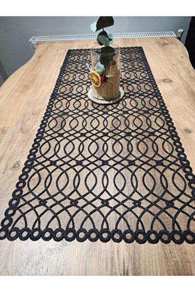 Tekstilife EV TEXTILE Dowry RUNNER LUX NATURAL CORD 95X40 غطاء طاولة القهوة