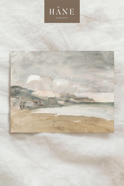 Hane Concept Vintage Kumsal Posteri, Sanatsal Baskı, Galeri Duvarı, Avrupa Ta...