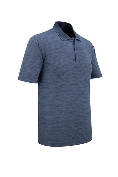 Çizgi Triko Ανδρικό μπλουζάκι Polo Neck Classic Fit με τσέπη - 5114