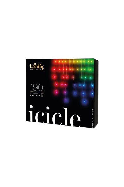 Twinkly Perdea LED Twinkly pentru exterior, wi-fi, IP44, 190 leduri, 5m, RGB