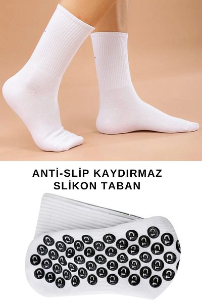 SAVUR Αντιολισθητική επίπεδη βάση μοντέλο γιόγκα, αθλητισμός, πιλάτες, μοντέλο τένις Κάλτσες βάσης σιλικόνης
