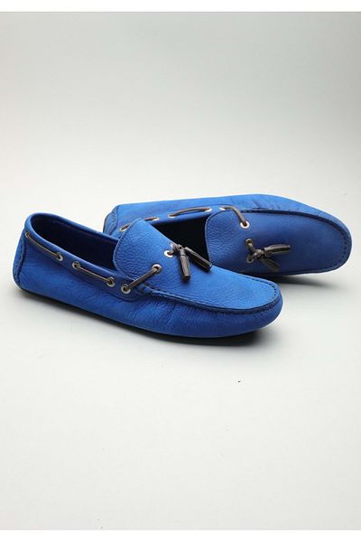 Gondol Loafer clasic pentru bărbați din piele naturală Saks Blue 43 ttx. 601106