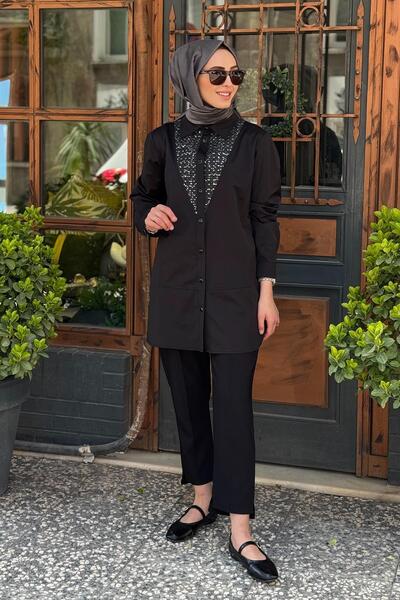 FUAT GÜRSEN FUAT GÜRŞEN Tunik 25Y-3337 Siyah