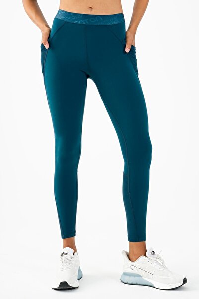 MARATON بنطلون نسائي طويل باللون الفيروزي