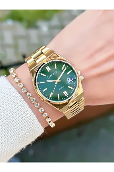 Ferrucci ÇELİK KORDON KADIN KOL SAATİ 3 ATM SU GEÇİRMEZ 2 YIL MEKANİZMA GARAN...