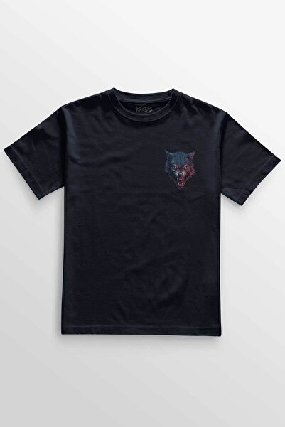 Kretas Unisex tamnoplava T-shirt burgundijska plava vukova crvena plava minim...