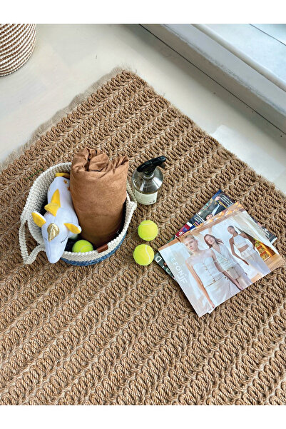 home inn Coș organizator cu mâner rezistent la pete Albastru-Alb 31x20 cm