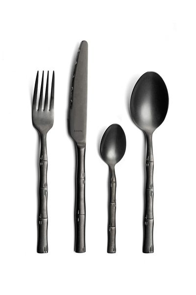Amefa Cutlery Set, Karma, 16 Pieces, 18/0 Stainless Steel, Black
