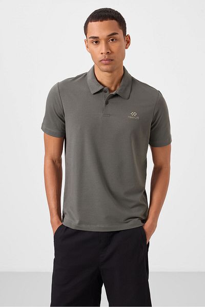 TOMMY LIFE Ανδρικό μπλουζάκι Çağla Standard Fit Basic Polo Neck - 87748