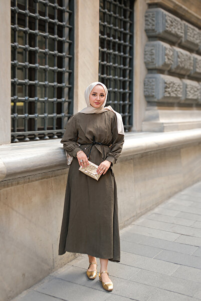 LOCCO Women's Cosi Dress Khaki Green