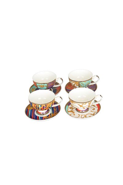 Lucky Art Valencia Bone 4-Piece Spicy Cup Set