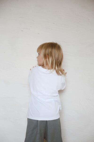 OhlalaKoala White Long Sleeve Basic T-Shirt