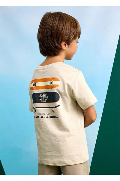 MAYORAL Boy's Printed T-Shirt Beige