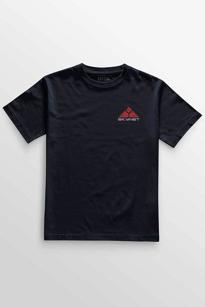 Kretas Μπλουζάκι Unisex Navy Blue Τεχνητής Νοημοσύνης SkyNet Terminator Τεχνητής Νοημοσύνης AI Minimal μπροστινό τυπωμένο T