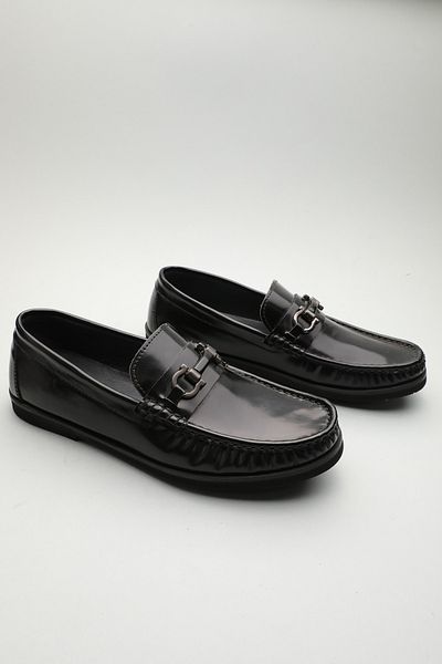 Gondol Loafer clasic pentru bărbați din piele naturală bleumarin 41 ttx. 601111