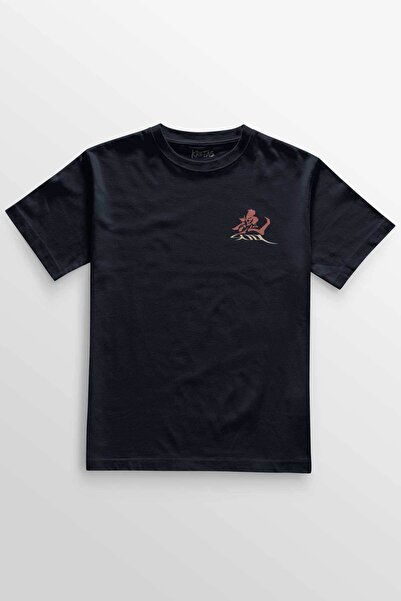 Kretas Unisex tamnoplava T-shirt Samurai Raijin Soul japanska mitološka gotič...