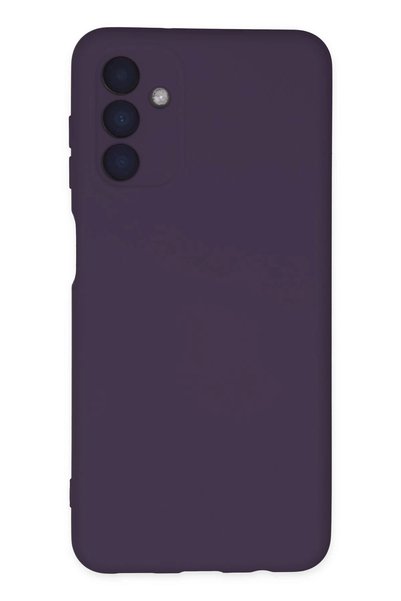 New Face Galaxy A04S Compatible Case Nano Velvet Silicone - Purple Zngzr