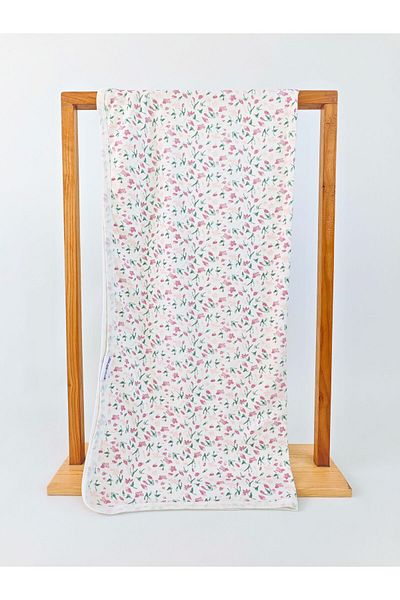Bebella Patterned 100% Cotton Single Layer Baby Blanket 90X85Cm Girl/Boy Swaddle Seasonal Multi-Purpose Cover