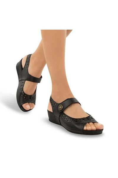 Muya Terra 31130-001 Anatomical Sole Women's Sandals Black 36-40