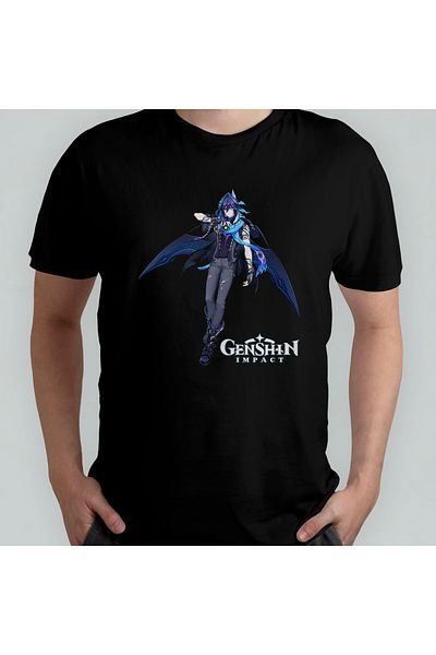 Pixxa Μπλουζάκι Genshin Impact Ororon Unisex 100% βαμβακερό με λαιμόκοψη