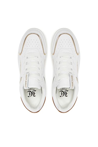 Just Cavalli Kadın Jc Sneaker - Beyaz/Altın