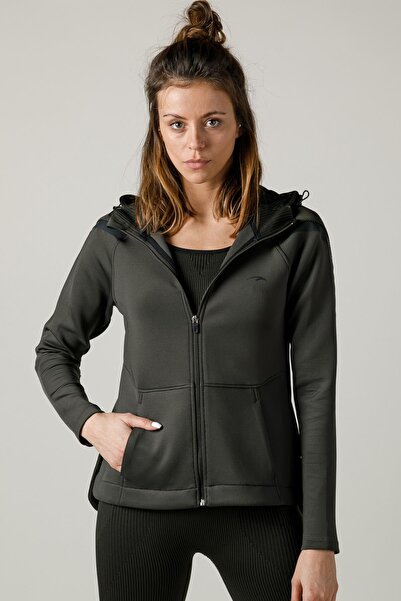 MARATON Slimfit Women Hooded Khaki- Tracktop